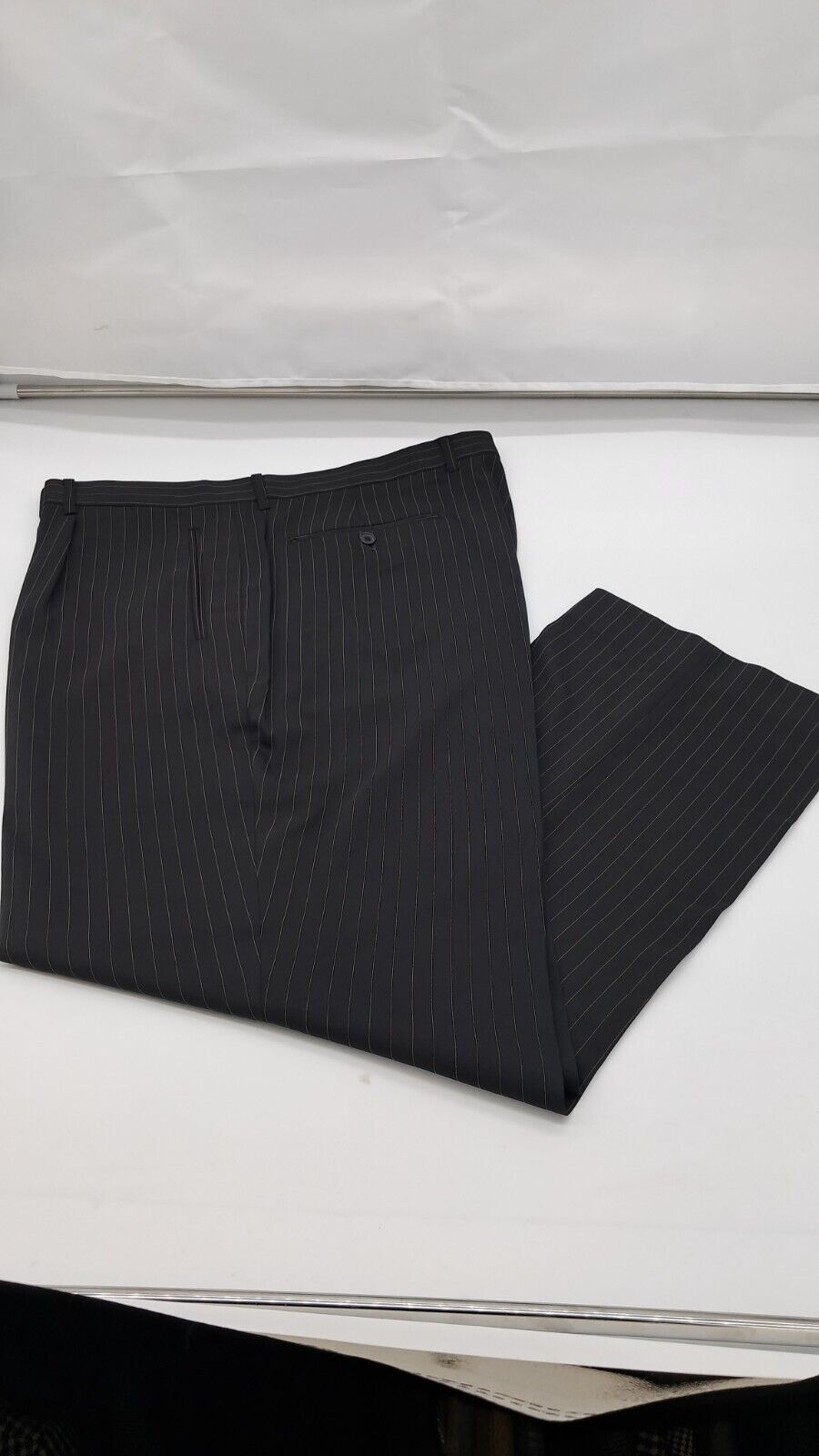 BIG SIZE  LOOSE FIT TROUSERS  LAROCHE PARIS BLACK STRIPE S.STP2# SIZE 42"-48" WAIST