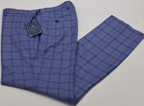 BLUE CHECK TROUSERS - TAMARA 3672 SIZE 32"-38"