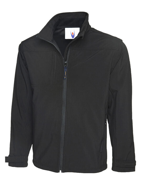 MENS BIG SIZE SOFT SHELL JACKET UC611 BLACK SIZE 2XL-4XL