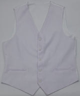 WHITE WAISTCOAT  SIZE S -3XL