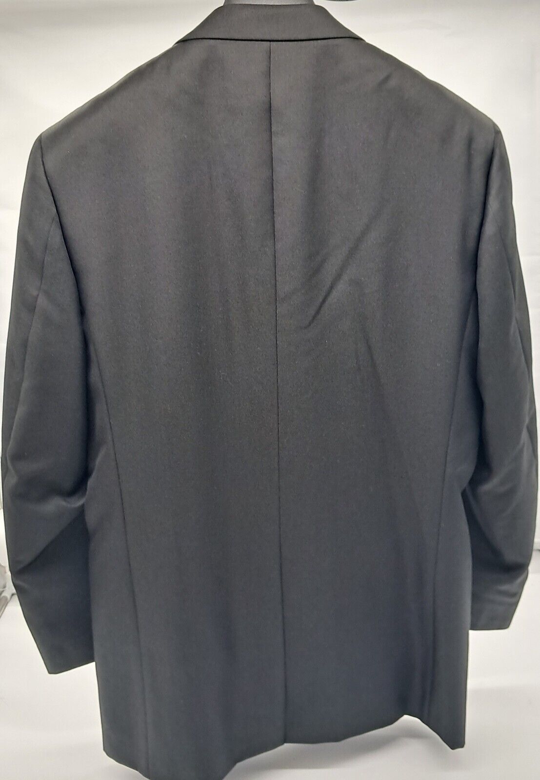 OUTSIZE MENS CLASSIC FIT PLAIN BLACK SUIT 2 PC WOOL BLEND SIZE 52-60