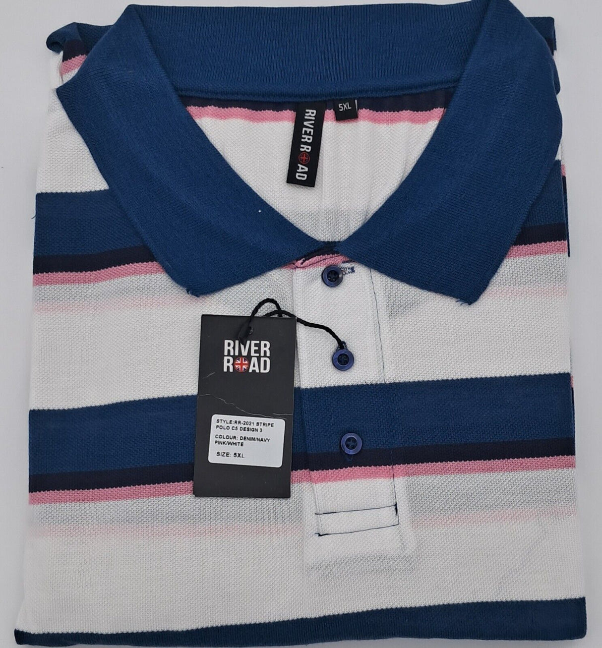 MENS OUTSIZE SHORT SLEEVE STRIPE POLO T-SHIRTS SIZE 3XL-6XL