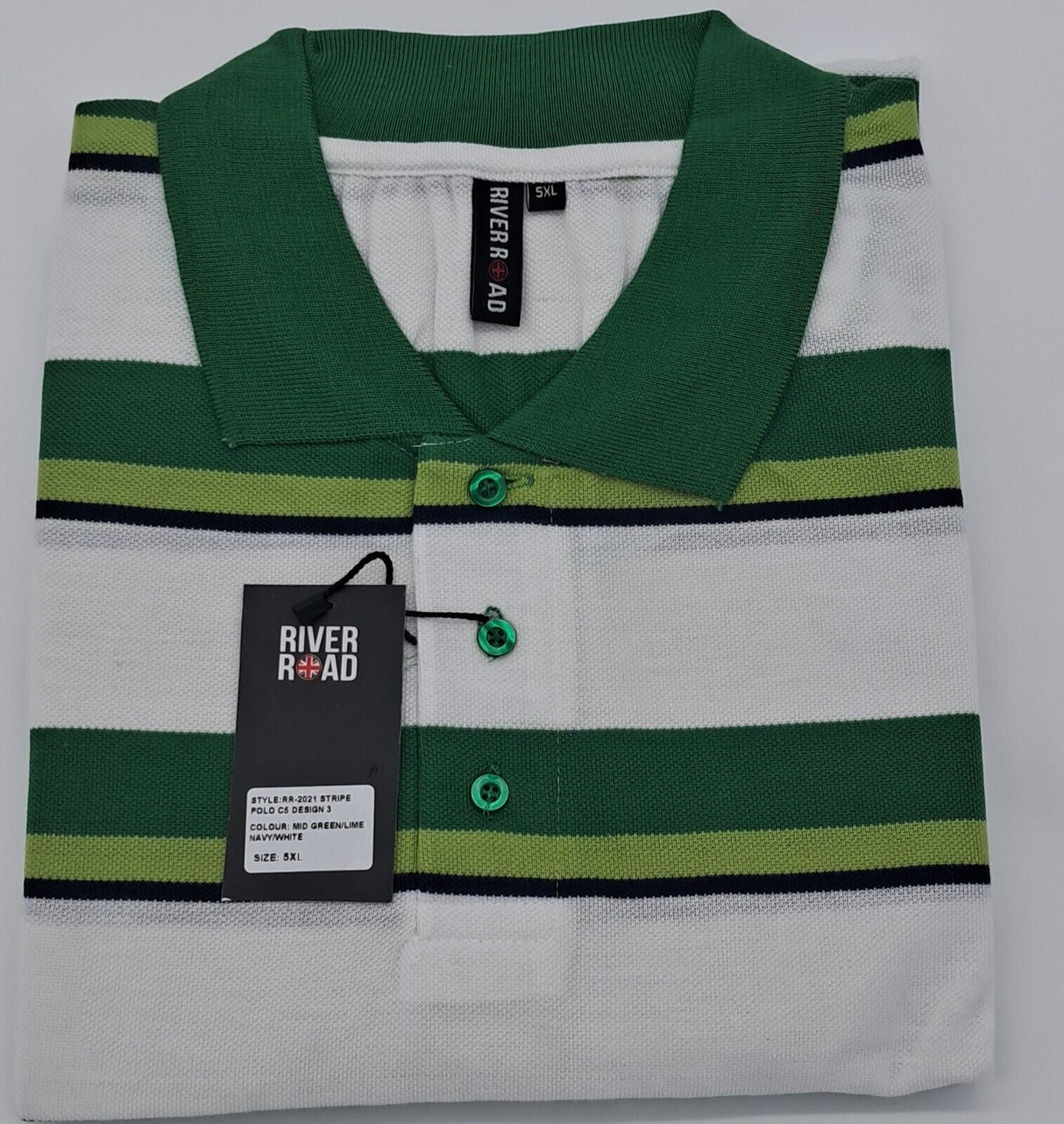 MENS OUTSIZE SHORT SLEEVE STRIPE POLO T-SHIRTS SIZE 3XL-6XL