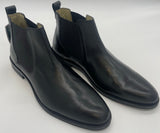 BLACK LEATHER CHELSEA BOOT-ANDREWB 3755