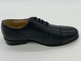 BLACK LEATHER LACE UP SHOES CAT06 3756