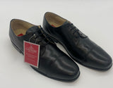 MENS ALL LEATHER SHOES LACE UP BLACK SIZE 7-12