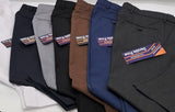 MENS CLASSIC FIT TROUSERS DURABLE PRESS BROWN SIZE 30"-40"