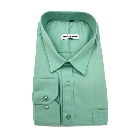 MENS LONG SLEEVE PLAIN FORMAL SHIRT