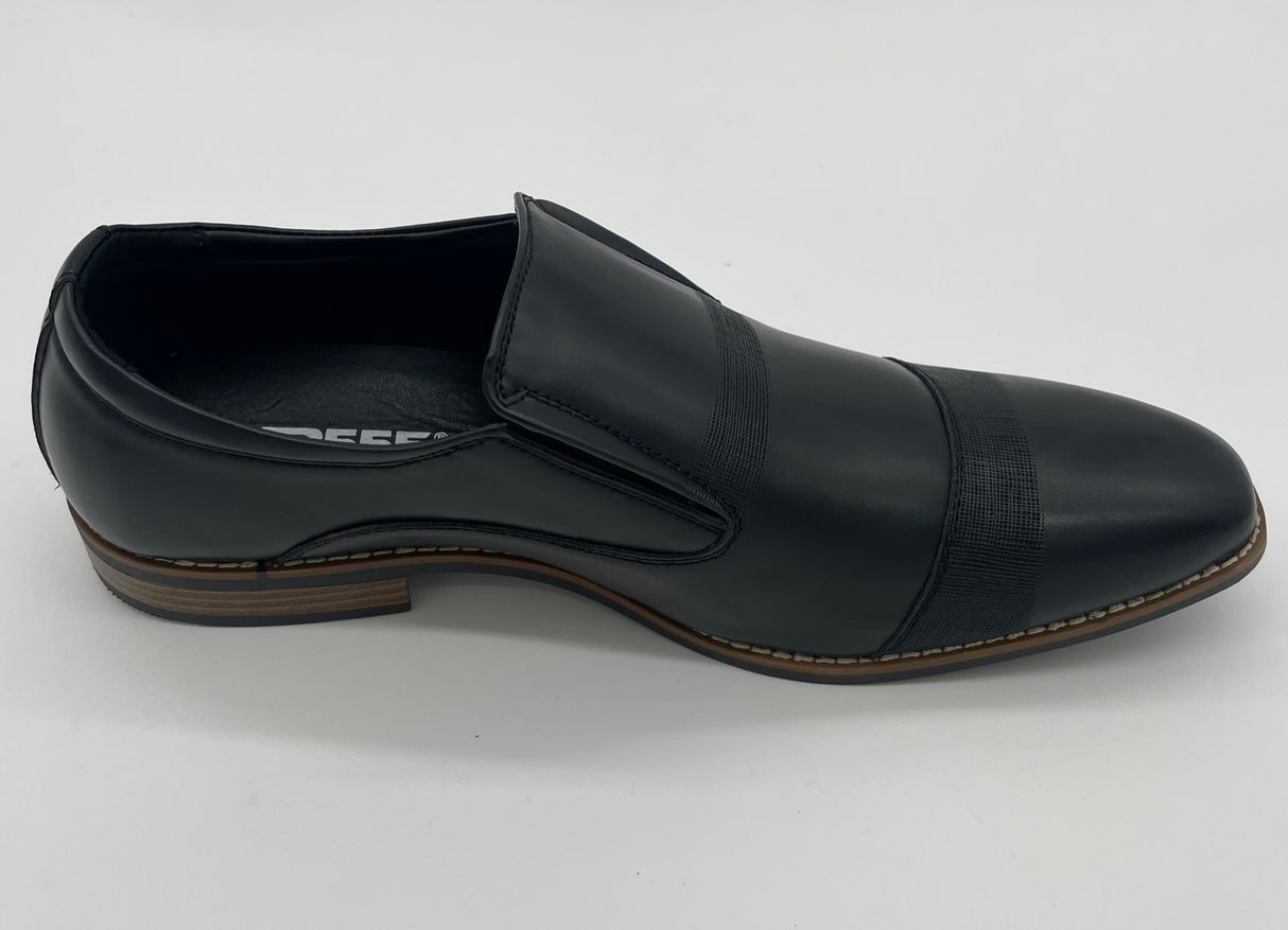 MENS BIG SIZE SHOE SLIP ON BLACK SIZE 13