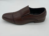 MENS BIG SIZE SHOES SLIP ON BROWN SIZE 12-15