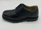 MENS LEATHER LACE UP SHOES BLACK SIZE 7-12