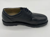 MENS LEATHER LACE UP SHOES BLACK SIZE 7-12