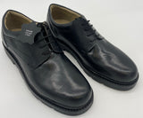 MENS LEATHER LACE UP SHOES BLACK SIZE 7-12