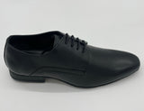 MENS LEATHER SHOES LACE UP BLACK SIZE 7-12