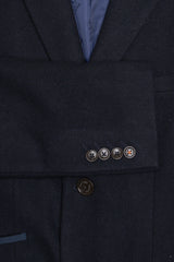 CAVANI PLAIN OVERCOAT NAVY AND BLACK 3300