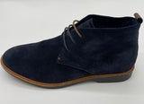 MENS REAL LEATHER SUEDE BOOT NAVY LAST ONE SIZE 11