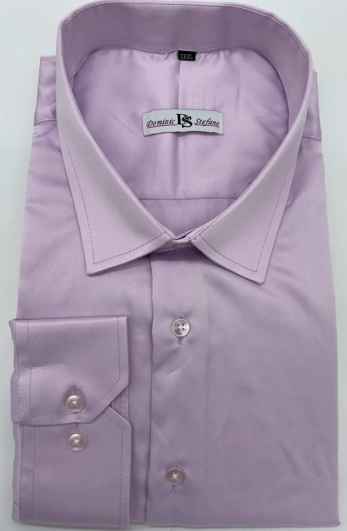 MENS  DOMINIC STEFANO SATIN LONG SLEEVE  PARTY SHIRT 8 COLOURS AVAILABLE  SIZE 2XL TO 4XL 422