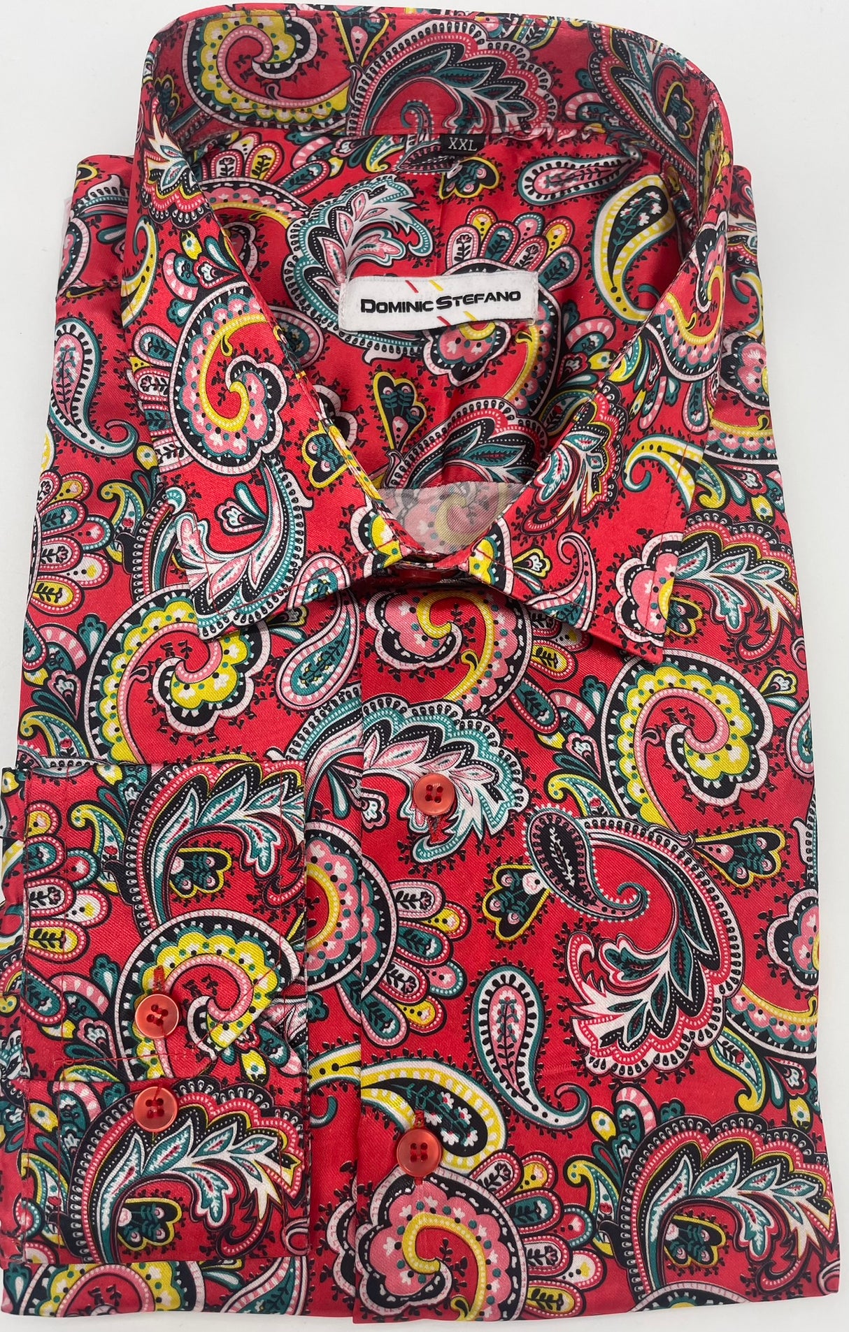 MENS  DOMINIC STEFANO SATIN PAISLEY DESIGN 3 COLOUR OPTIONS  SIZE 2XL TO 4XL 427