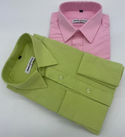 MENS LONG SLEEVE STRETCH  FORMAL SHIRT 2 COLOURS AVAILABLE  SIZE S TO 2XL #430-3628