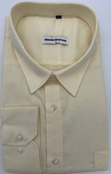 MENS LONG SLEEVE PLAIN FORMAL SHIRTS  DOMINIC STEFANO 8 COLOUR OPTIONS  SIZE 2XL TO 4XL 432