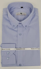 MENS LONG SLEEVE BUTTON DOWN COLLAR  FORMAL SHIRT 3 COLOURS AVAILABLE  SIZE S TO 3XL #436-3626