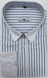 MENS DOMINIC STEFANO FORMAL STRIPE SHIRT 3 COLOUR OPTIONS  SIZE 2XL TO 4XL  470