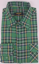 MENS  LAROCHE LONG SLEEVE CHECK  CASUAL SHIRT 3 COLOURS  SIZE 2XL TO 4XL 504 8/9/10