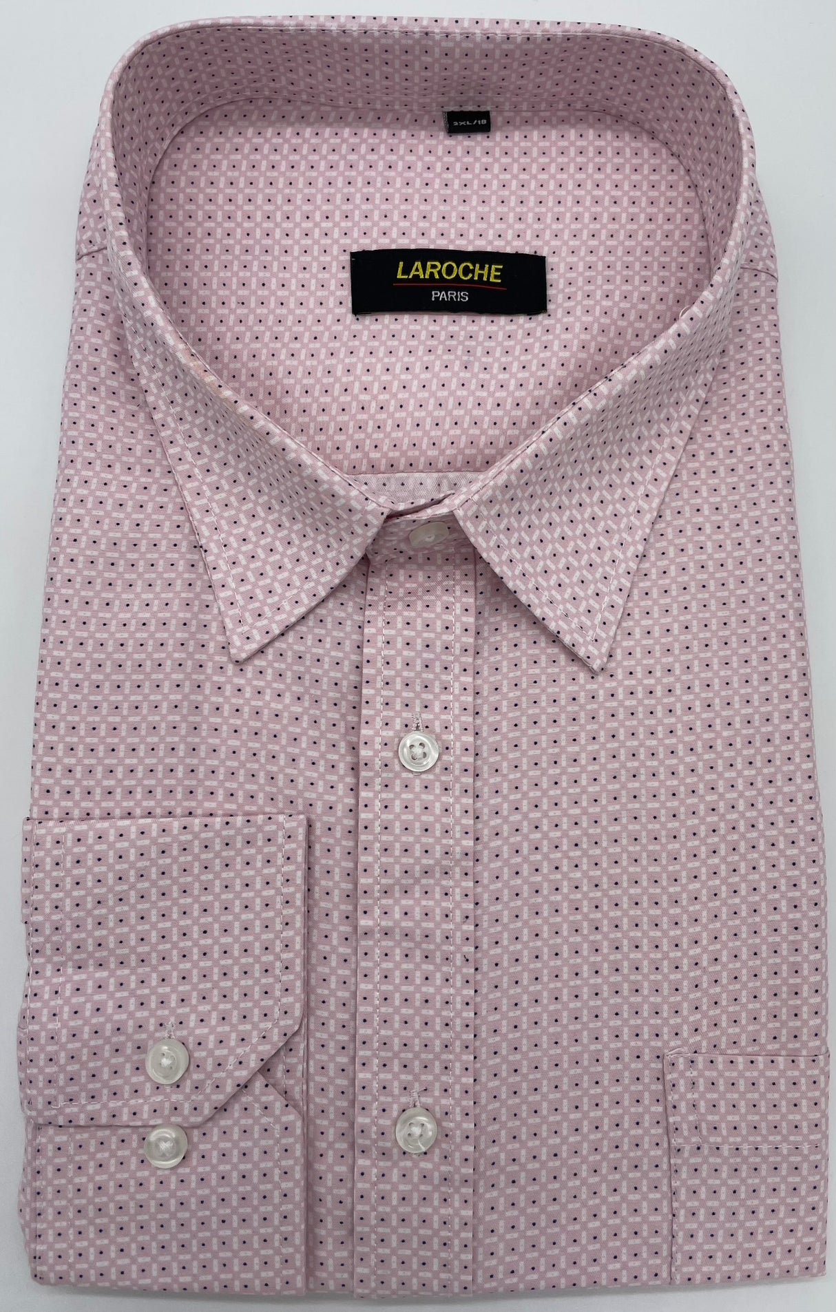 MENS  LAROCHE LONG SLEEVE  FORMAL SHIRT   SIZE 2XL TO 4XL 505-1768