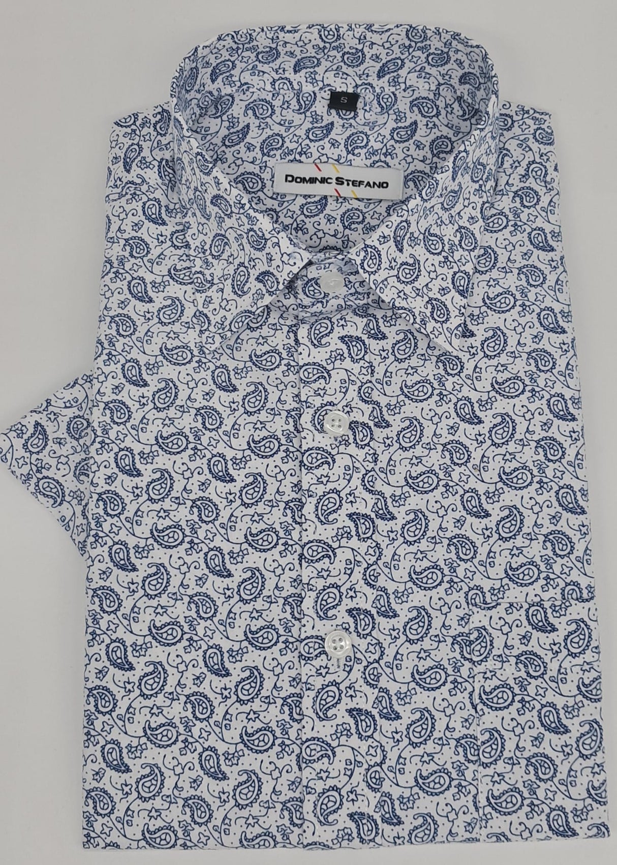 MENS  SHORT SLEEVE  PATTERN SHIRT  SIZE S TO 3XL #524-3653