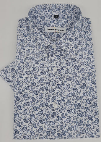 MENS  SHORT SLEEVE  PATTERN SHIRT  SIZE S TO 3XL #524-3653