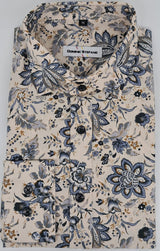 MENS LONG SLEEVE FLORAL PRINT  SHIRT 2 COLOURS AVAILABLE  SIZE S TO 3XL  #541-3631