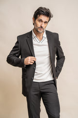 MARCO BLACK 3 PIECE SUIT